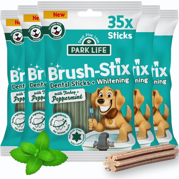 5 PACK Brush-Stix Turkey & Peppermint 5x180g (1x Month Supply)