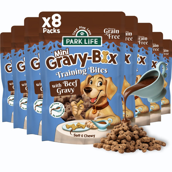 8 Pack Gravy-Bix MINI Beef 100g (Small/Training Treats)