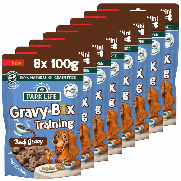 8 Pack Gravy-Bix MINI Beef 100g (Small/Training Treats)