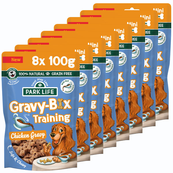 8 Pack Gravy-Bix MINI Chicken 8x100g (Small/Training Treat)