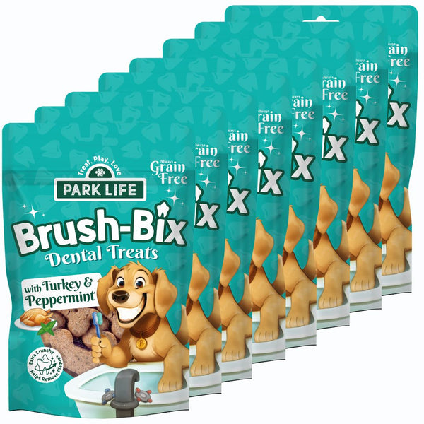 8 PACK Brush-Bix Turkey & Peppermint 8X100g
