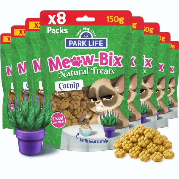 8 PACK Meow-Bix Catnip Flavour XXL 8x150g