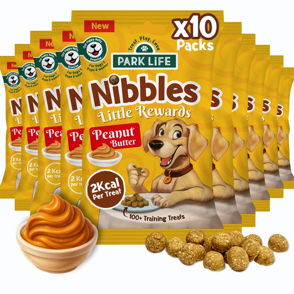 10 PACK Nibbles Peanut Butter Flavour 80g