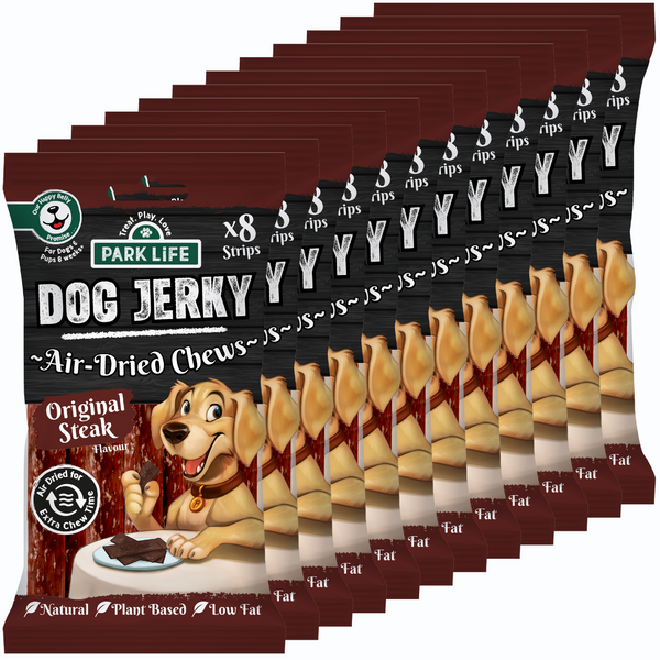 12 PACK Dog Jerky Original Steak Flavour 70g