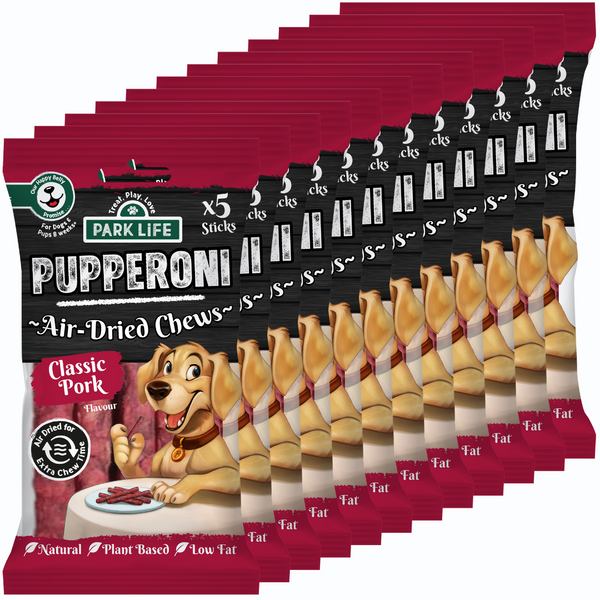 12 PACK Pupperoni Classic Pork Flavour 70g