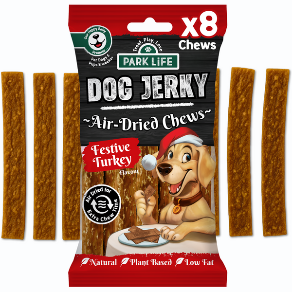 Dog Jerky Festive Turkey Flavor 70g Single