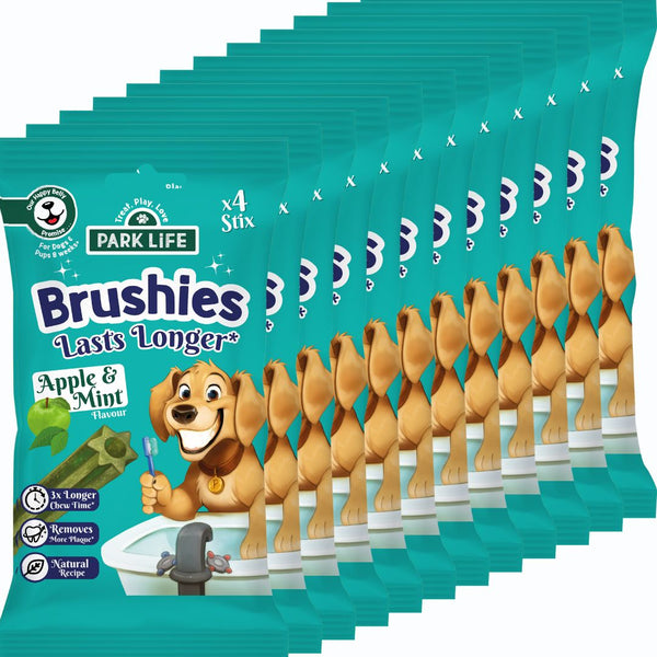 12 PACK Brushies Apple & Mint 80g