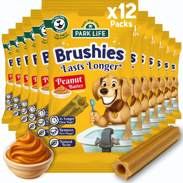 12 PACK Brushies Peanut Butter 80g