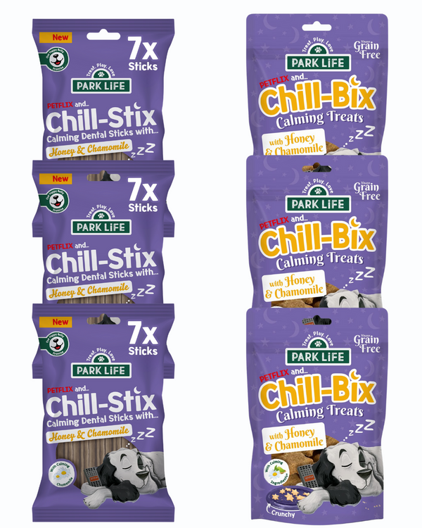 6 PACK Mixed Calming Bundle Chill-Bix & Chill-Stix Honey & Chamomile