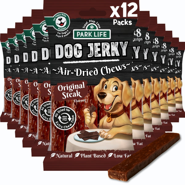 12 PACK Dog Jerky Original Steak Flavour 70g
