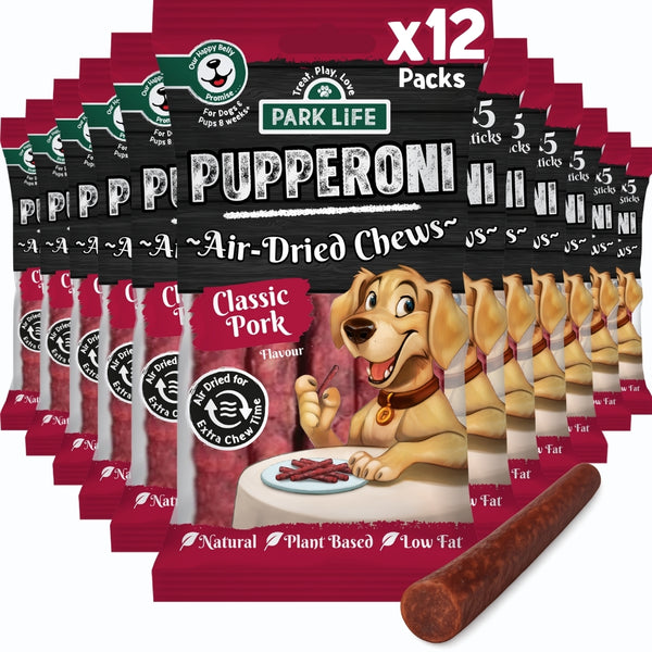 12 PACK Pupperoni Classic Pork Flavour 70g