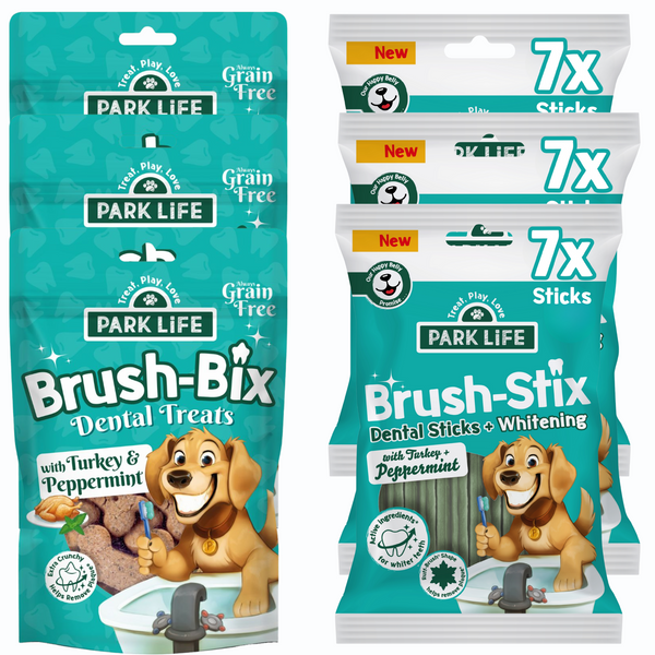 6 PACK Mixed Bundle Brush-Bix & Brush-Stix Turkey & Peppermint